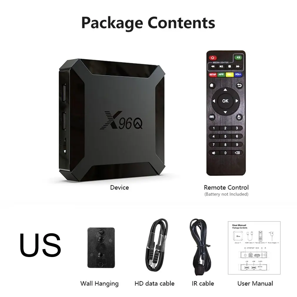 X96Q Android 10.0 4K Smart TV Box High Definition Set Top Box Media