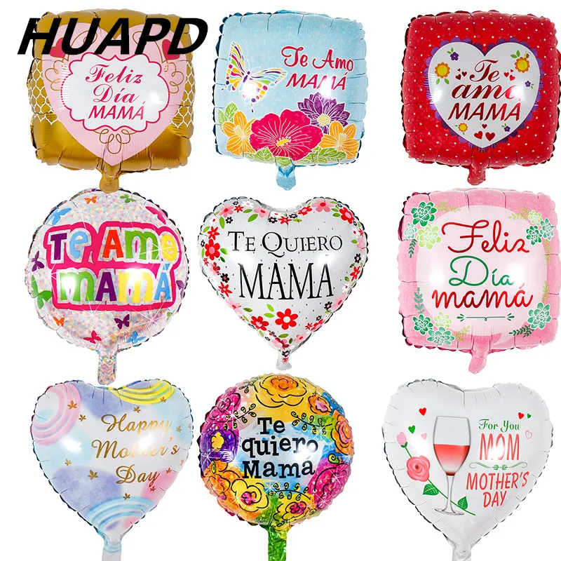 1 шт. 5 18 дюймов испанские шарики из фольги разных форм с надписью I Love You Mom
