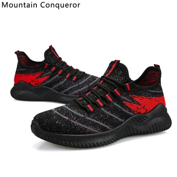 

Mountain Conqueror 2020 New flying woven men's tide shoes knitted casual sneakers fashion tide shoes Comfortable casual shoes