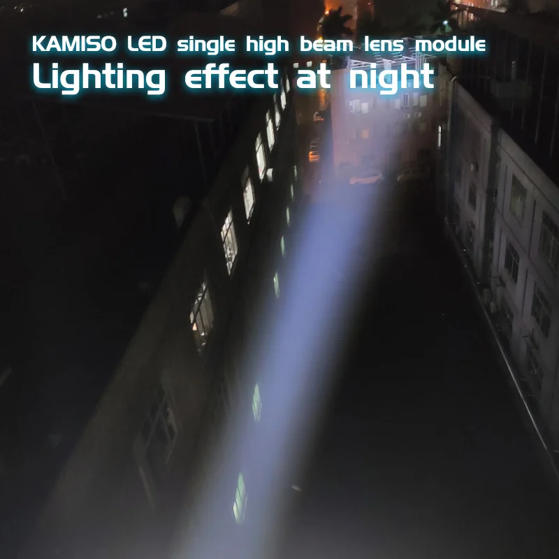 KAMISO светодиодный однолучевой объектив модуль 3 дюйма, драйвер встроенный вентилятор с devil's eye(красный и синий