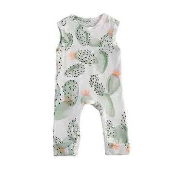 

Summer cactus Baby Clothing Toddler Baby Boy Girl Kids Cotton Floral Romper Jumpsuit Clothes Outfit 29