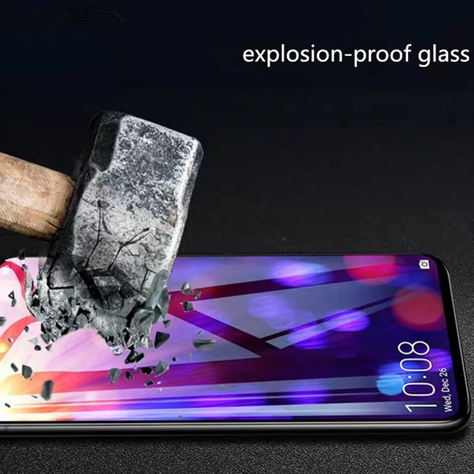 100Pcs/Lot 9D Full Cover Tempered Glass For Huawei Nova 7 7se 6 5 5i Pro 5T 4 4E 3 3i 8SE Screen Protector Glass Protective Film