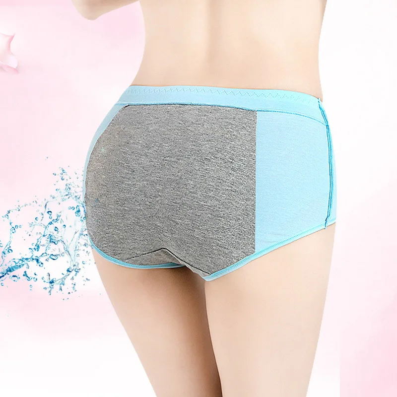 

Newly 2019 Fashion Women Menstrual Period Leakproof Panties Briefs Lingerie Sanitary Trousers With Pockets IR-ing