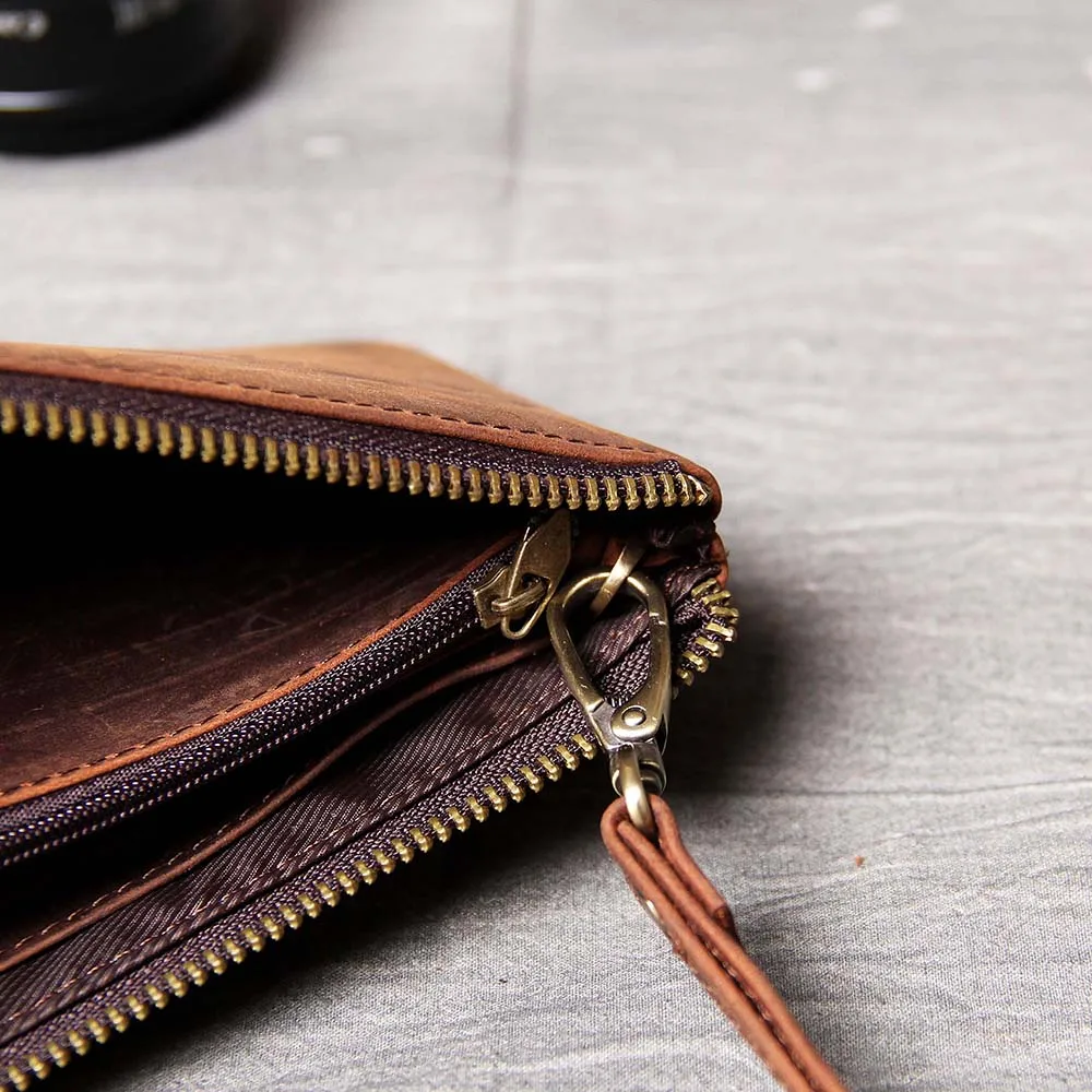 Leather Money Clip Wallet And Credit Card Holder