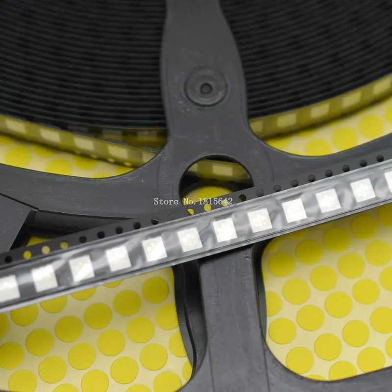 100 шт./лот белый свет 5050 SMD светодиодный Диод супер яркий светодиод красный желтый