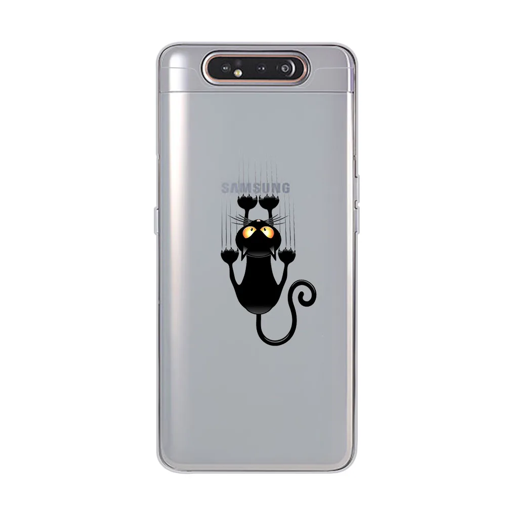 Чехол для телефона ciciber, чехол для samsung Galaxy A50 A70 A80 A60 A40 A30 A20 A10 A20e, мягкий силиконовый чехол из ТПУ с изображением кота из мультфильма - Цвет: WM05002