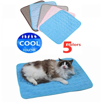 

Pet Soft Summer Cooling Mats Blanket Pet Dog Self Cooling Mat Pad Summer Car Seat Ice Silk Mat Pet Cooling Non Sticking Blanket