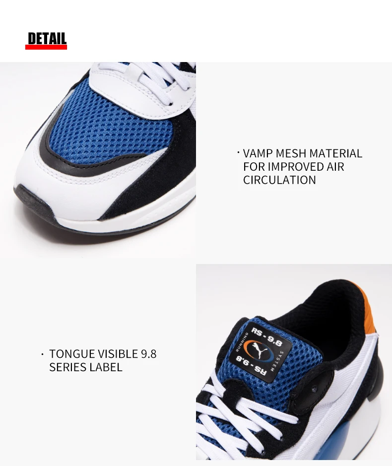 Оригинальные Аутентичные кроссовки для мужчин и женщин; кроссовки для скейтбординга; модель RS 9,8 года; сезон весна; Новое поступление; 37023003