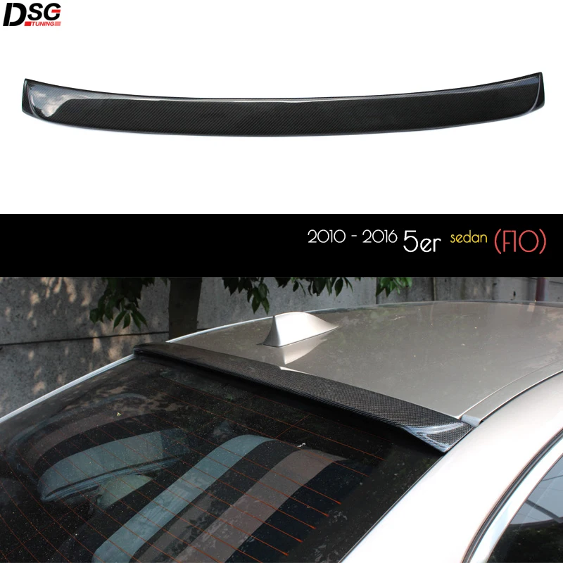 Rear Roof 3*3 Carbon Fiber Spoiler for BMW 5 Series F10 & M5 (2010 - 2016) Fitment Guaranteed