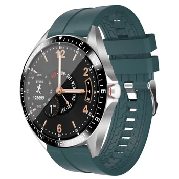 

BDO GW16 Full Round Touch Screen Wristband Thermometer Immunity HR Blood Pressure O2 Monitor Weather Display Smart Watch