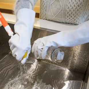 Wash Dishes Gloves Latex Thick Plastic Cleaning Household Laundry Kitchen Lavender Fragrance Rubber Household Gloves