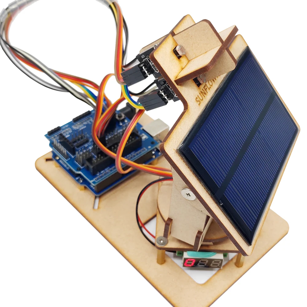 per-arduino-solar-tracking-sun-tracker-equipment-parti-di-giocattoli-di-programmazione-stelo-fai-da-te