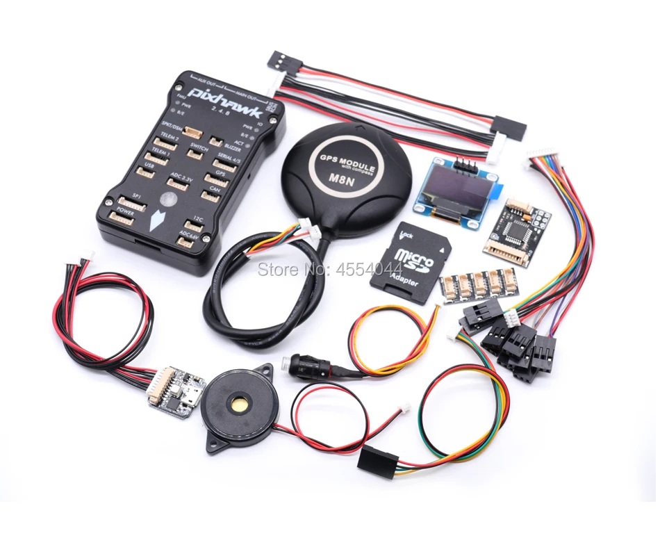 Pixhawk2.4.8 PIX PX4 32 бит автопилот Контроллер полета gps M8N+ OSD+ RGB USBw/4G SD переключатель безопасности зуммер+ PPM+ IEC