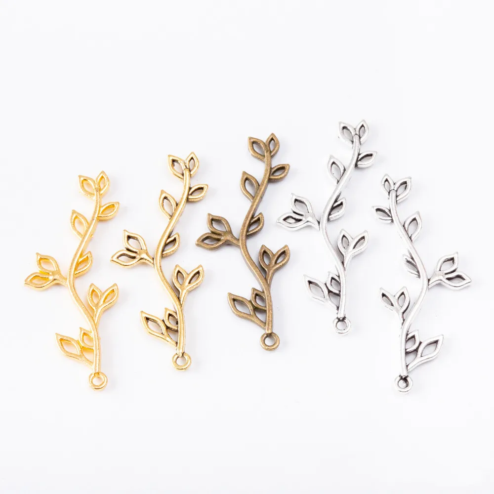 

10pcs/Lot Antique Silver Gold Tree Branches Connector Charms Necklace Connector Pendant Diy Jewelry Making Bracelet Accessories