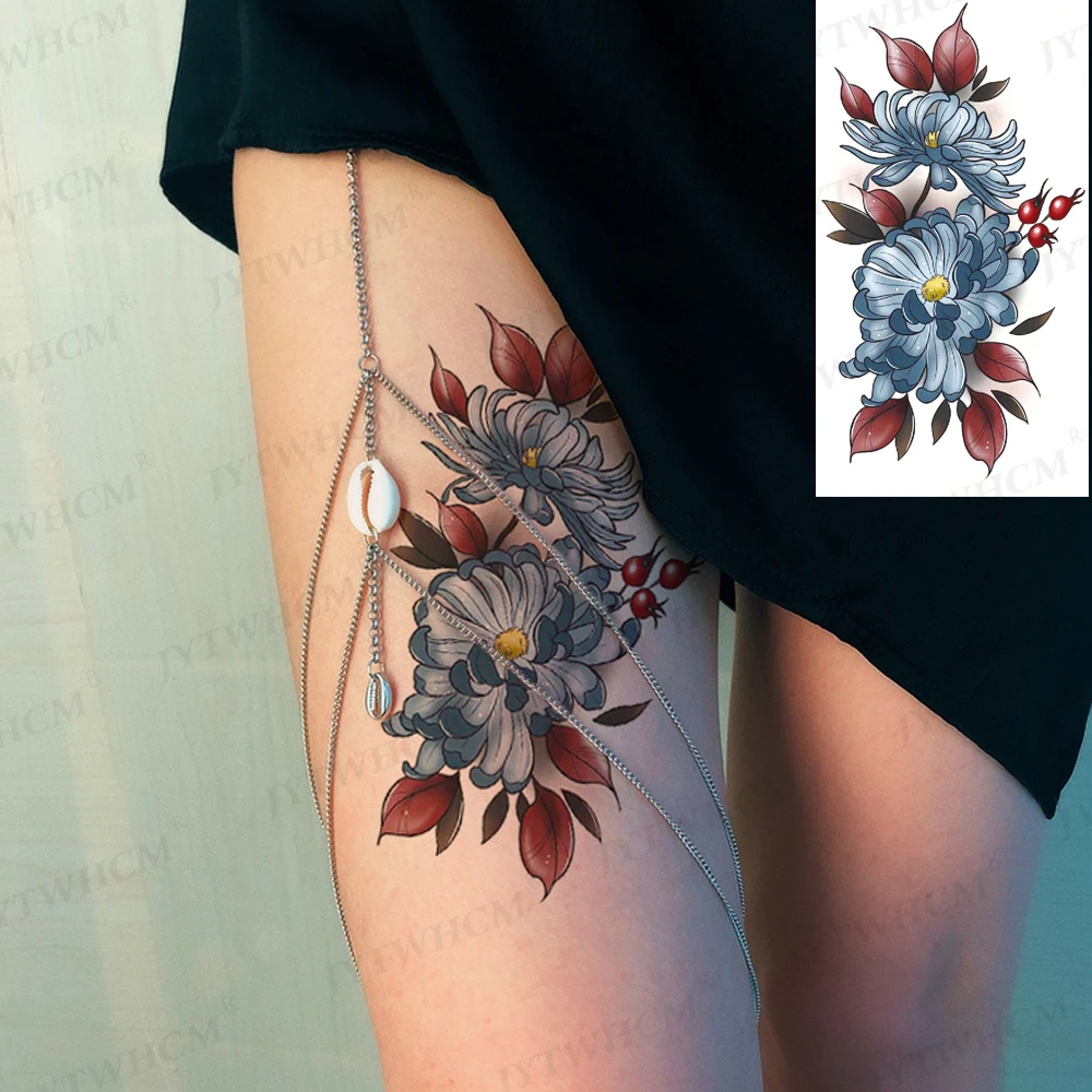 Legs Arm Sleeve Tattoo Waterproof Cheap Temporary Tattoo Edges Animal Baby Stickers Japanese Body Art Half Arm Fake Tattoo Women Temporary Tattoos Aliexpress