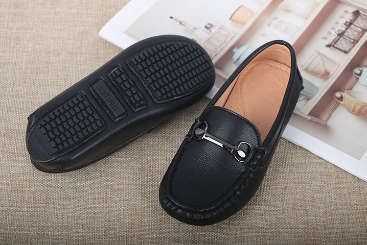 New Boys Leather Shoes Children Casual Loafers Student Black Dress Shoes Flats Kids Spring/Autumn Moccasins 019 comfortable sandals child