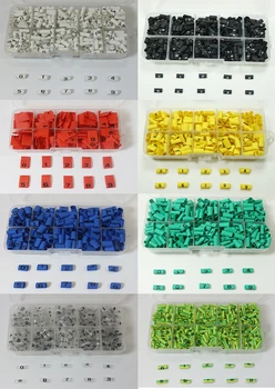 Marcador de cable de tubería termorretráctil, caja de plástico, etiqueta de cable número 0 a 9, 1-16mm, relación de encogimiento de aislamiento de PVC de 8 Colore, 2:1 1