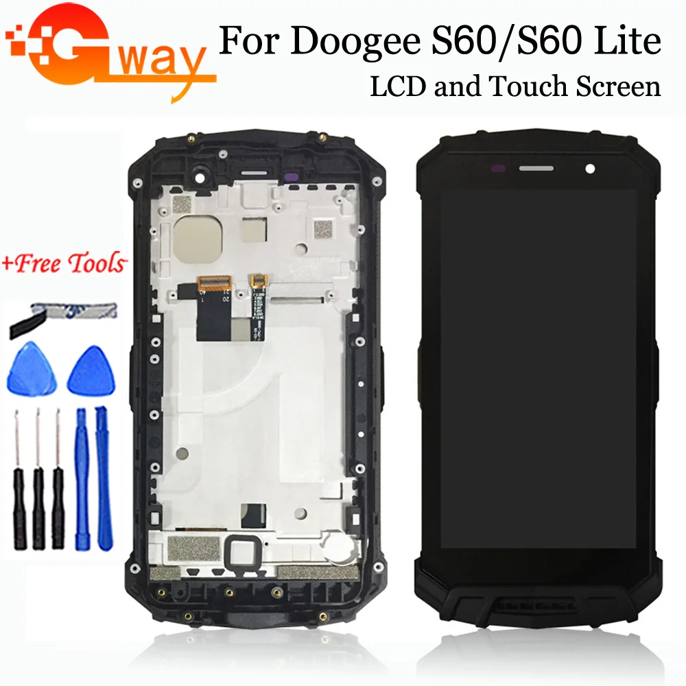 5 2 &quotДля Doogee S60 ЖК дисплей Дисплей кодирующий преобразователь сенсорного экрана