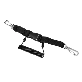 

Scuba Diving Coil Lanyard Strap Swivel Snap Clip Quick Release Buckle Holder