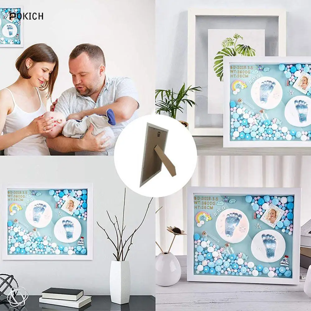 Pokich отпечаток руки ребенка и ноги комплект для новорожденных DIY игрушки Детские