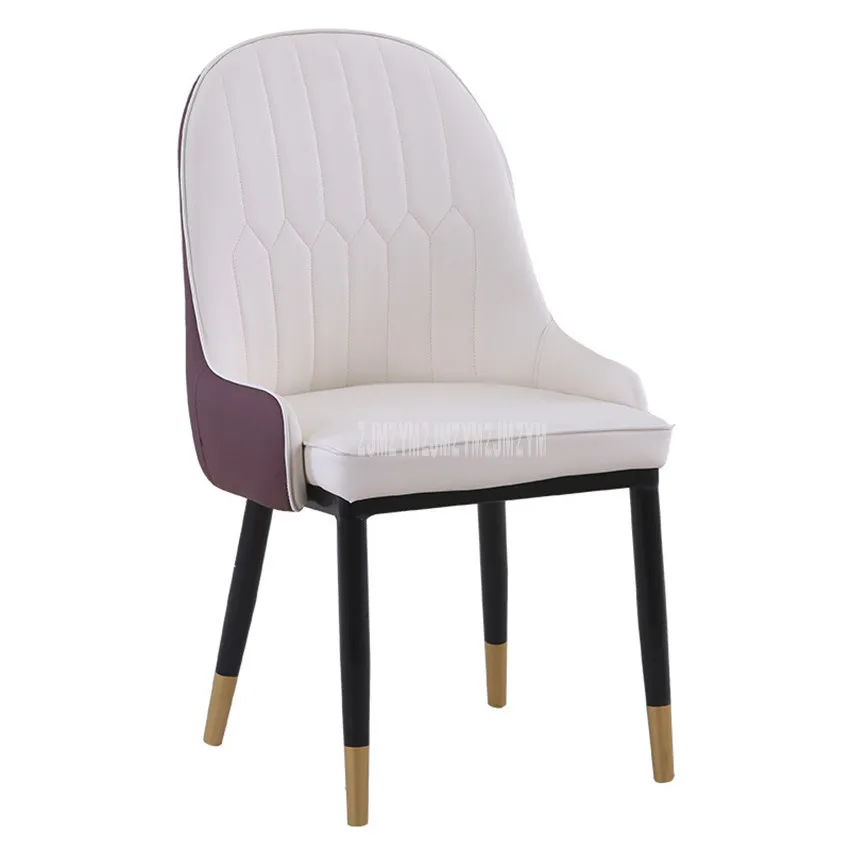 Современный дизайн, стул для отдыха, стул с высокой спинкой из искусственной кожи, мягкая подушка для сидения в гостиной, популярная мебель для дома