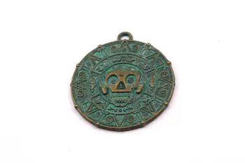 

Faux Patina Pendant - Skeleton Shaped - Alloy Charms - Zinc Alloy Beads - 5PCS/LOT - Jewelry Supplies - 38x3mm - ZZ1055