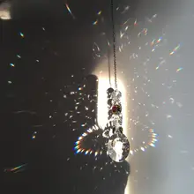 Витражный светильник призма, подвесные кристаллы для окон, Ловец радужного светильник, кристалл 50 мм, Ловец радуги, летний подарок, восьмиугольные бусины Витражный светильник призма, подвесные кристаллы для окон, Ловец радужного светильник, кристалл 50 мм, Ловец радуги, летний подарок, восьмиугольные бусины