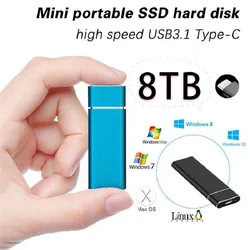 Disque dur externe SSD M.2, usb 3.0, avec capacité de 1 to, 2 to, 4 to, 8 to 