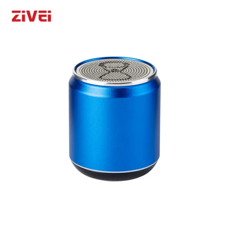 

ZIVEI Blue Beer Can Portable Mini Bluetooth Speaker Hold it in the Palm with Mic Selfie Handsfree Function for Girl's Gift