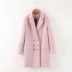 XQ8-88-9615 двубортное пальто в европейском и американском стиле