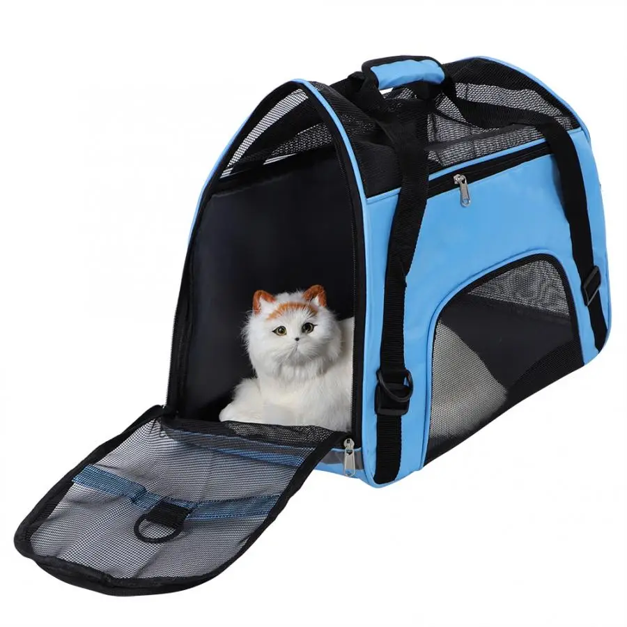 Сумка для домашних животных на открытом воздухе портативная Водонепроницаемая Ткань Складная воздухопроницаемая переноска для питомцев дорожная сумка для собак кошек сумка для переноски домашних животных