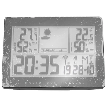 

HOT-EU Plug Wireless Weather Station Indoor Outdoor Weather Forecast Station Hygrometer Thermometer Alarm Clock With Outdoor Sen