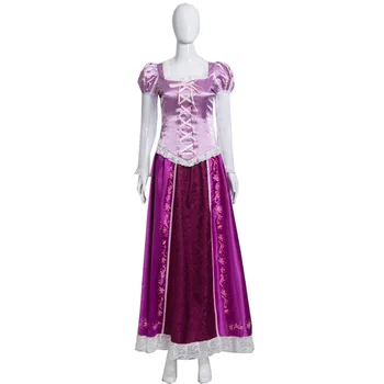 

2020 Cartoon MovieTangled Rapunzel Cosplay Costume Adult Princess Rapunzel Dress Cosplay Carnival Costume