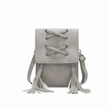 

Women Girls Tassel Small Cell Phone Shoulder Bag Crossbody Purse Card Organizer E5BC