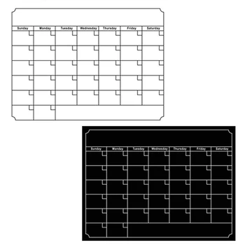

Magnetic Month And Week Schedule Erase Calendar Erasable Message Board Magnetic Refrigerator Stickers Soft Board