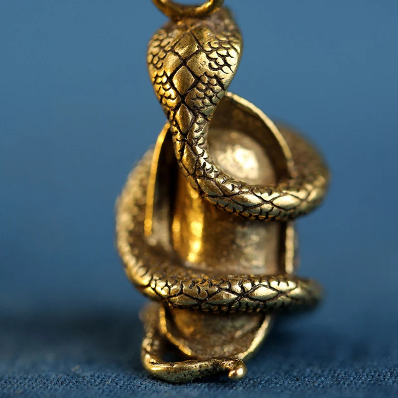 brass snake rope pendant (11)