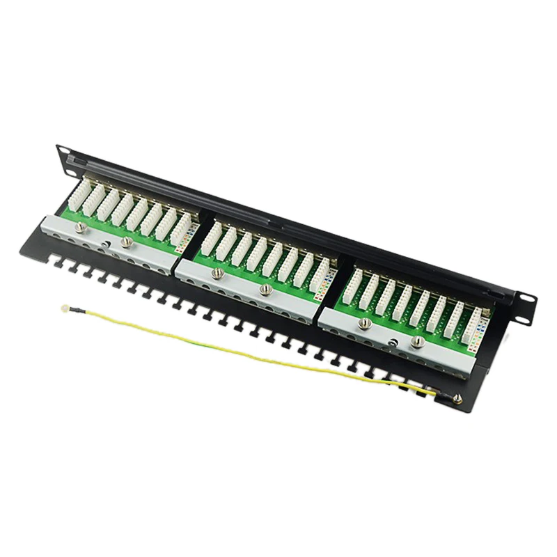 24 Порты и разъёмы монтируемый данных Патч Панель высокое Скорость CAT6 Кот-6 стойка для сетевых кабелей
