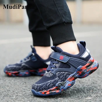 

MudiPanda Size 28-40 Brand Kids Sneakers Summer Autumn Mesh Blue Baby Boys Sport Shoes Little Big Children Running Shoes