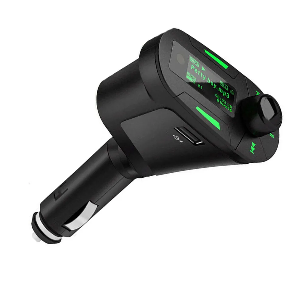 1 шт. Автомобильный MP3-плеер зеленый Aux-In SD/MMC/USB модулятор пульт дистанционного управления автомобильный комплект MP3-плеер fm-передатчик Diy ЖК-экран