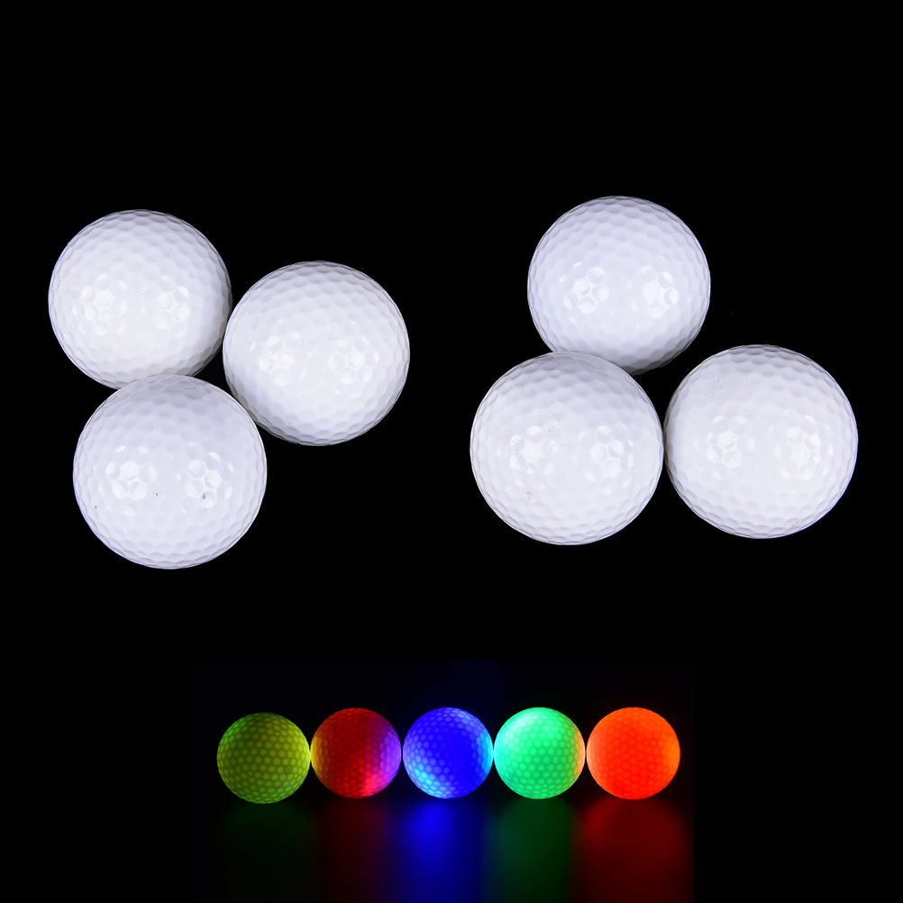 LED Electronic Golf Ball For Night Golfing Gift Colorful Light-up Color Flashing Glowing