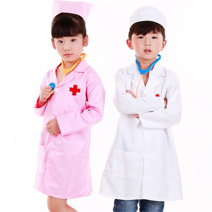 

Children's Doctor Nurse Cosplay Costumes Boys Girls Surgery Uniforms Toys Set Carnival Fancy Party Stage Performance Clothing