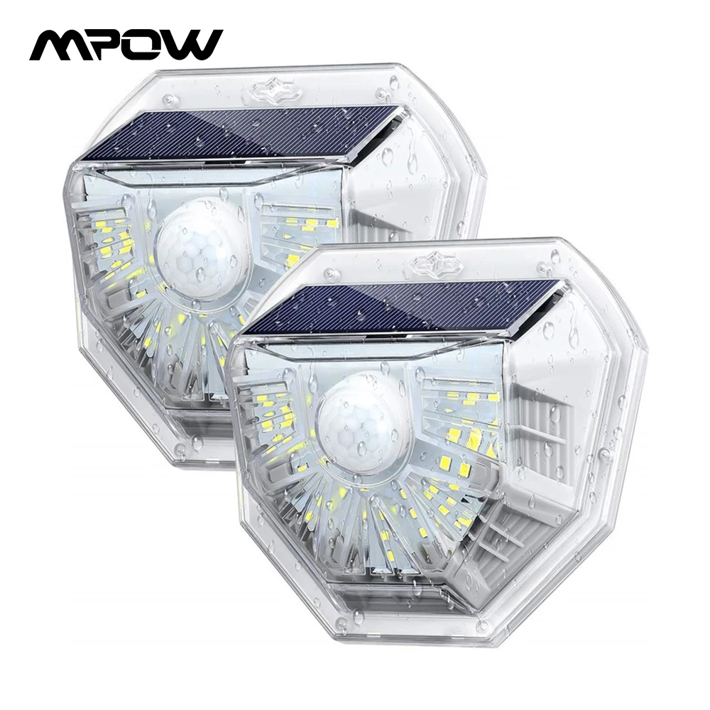 

2/4PCS Mpow 40 LEDS Solar Light PIR Motion Sensor Solar Lamp IP67 Waterproof Solar Energy Sunlight For Garden Outdoor Wall Light