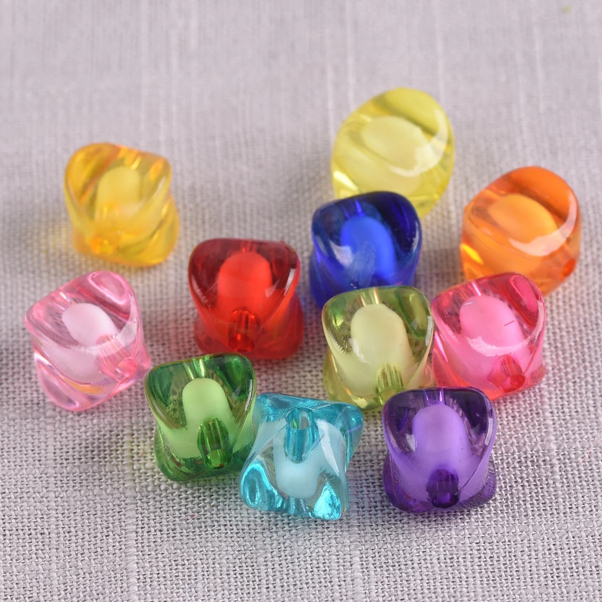 50pcs Round Tetragon Colorful Acrylic Plastic Loose Beads Wholesale lot Crafts Findings for DIY Jewelry Making tetragon soundtrack pc