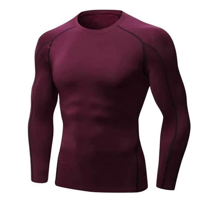 Sfit для мужчин быстросохнущая unning футболка с длинным рукавом фитнес топы для мужчин Бодибилдинг компрессионные рубашки для похудения спортивные облегающие