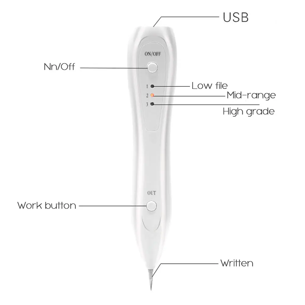 Point Mole Pen Freckle Pen Beauty Pen ABS White Effective Fashion Cosmetic Instrument Tattoo Removal Face