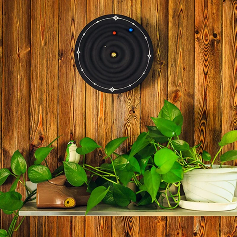  Creative Table Alarm Clocks Modern Design Track Galaxy Magnetic Clocks Planet Ball Desk Watches Wal