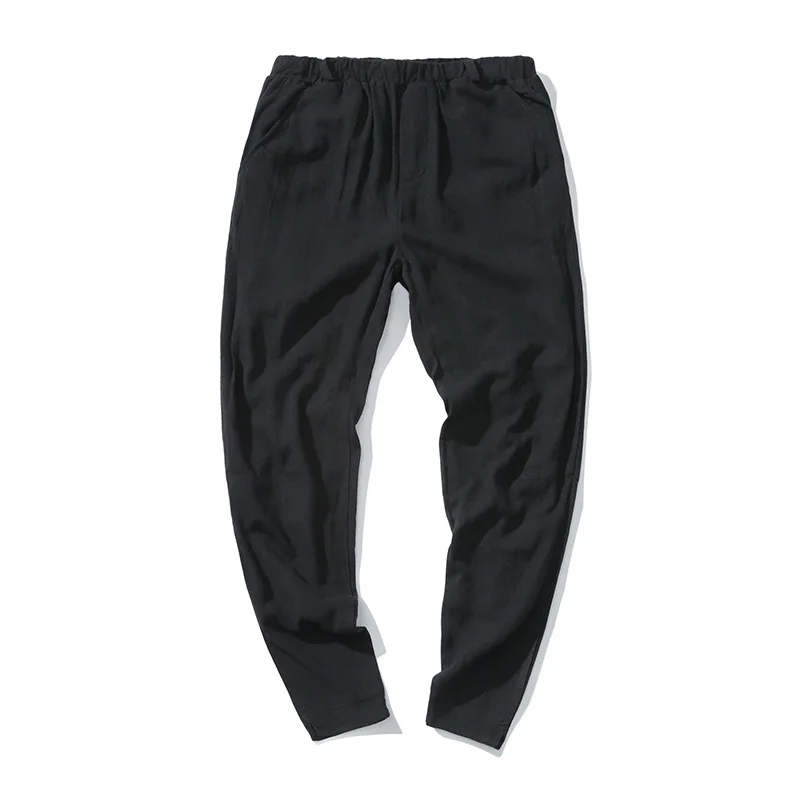 

Main Push Activity-Summer Style Flax Capri Pants Loose And Plus-sized Casual Youth MEN'S Trousers