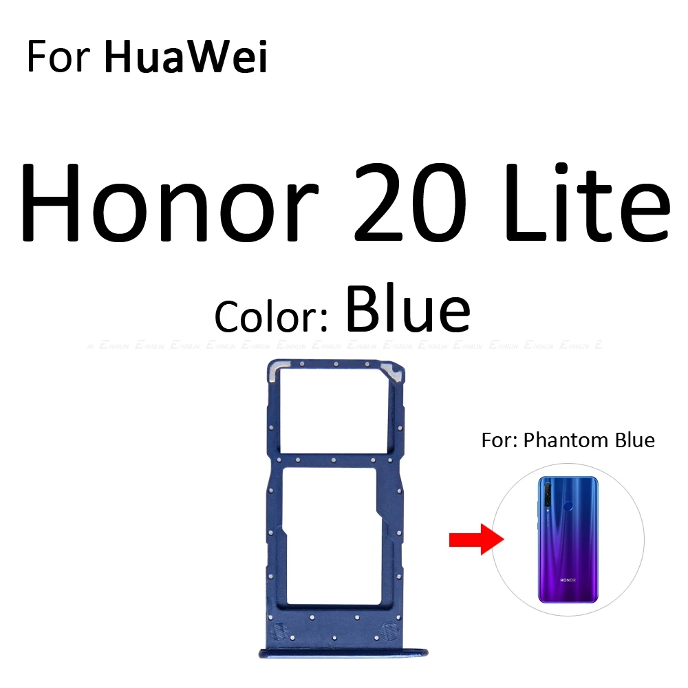 Гнездо для sim-карты Слот лоток ридер Держатель Разъем Micro SD адаптер контейнер для HuaWei Honor View 20 Pro Lite 20i