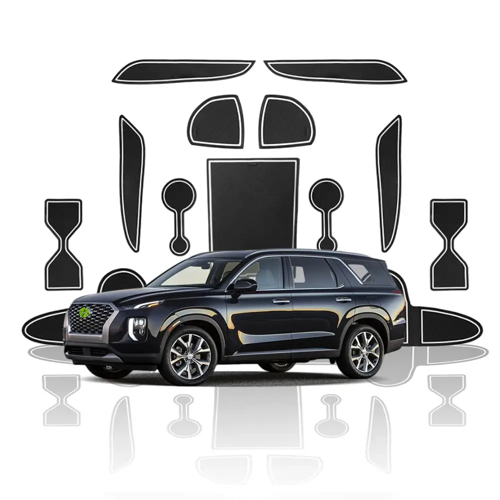 RUIYA автомобильные двери паз ворота Слот коврики Palisade 2020 авто интерьер