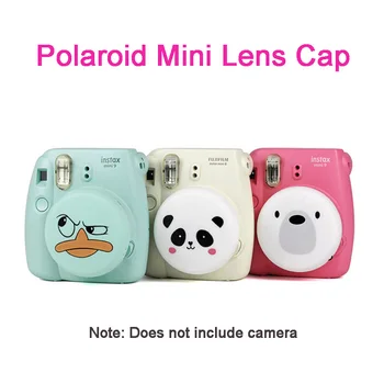 

Suitable for Polaroid Instax Fujifilm Camera Cute Lens Cover Mini 8 / 9 Lovely Silicone Lens Protector Accessories with Lanyard